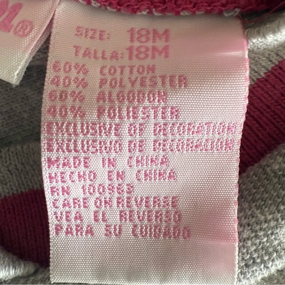 Y2K Wilson Pink and Gray Baby Girl Shorts Srt Size 18 Mo